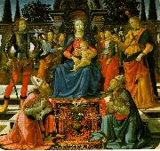 Domenico Ghirlandaio Madonna Enthroned with the Saints  q oil painting picture wholesale